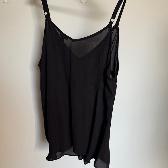 Torrid Black Tie Front Camisole Top Size 1 - Picture 5 of 5